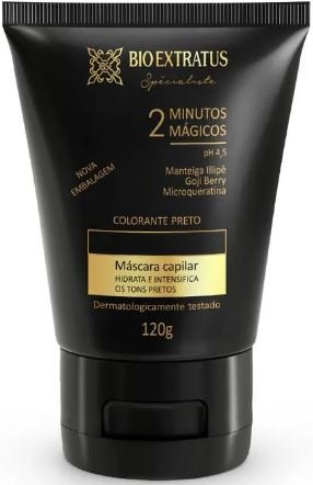 MÃSCARA COLORANTE PRETA 120G