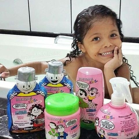 linha kids para cabelos cacheados