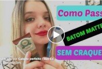 Como usar baton mate sem craquelar a boca